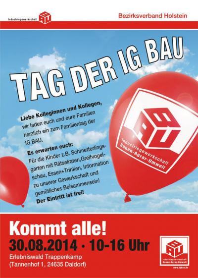 Plakat: Tag der IG BAU Plakat: Tag der IG BAU